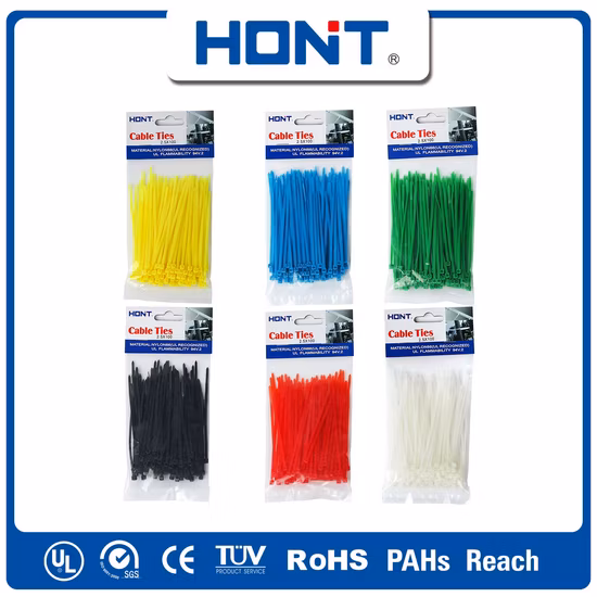 ISO-zugelassene 94V2 Hont-Plastiktüte + Aufkleber, Exportkarton/Tablett, Stahlbinder, Kabelzubehör