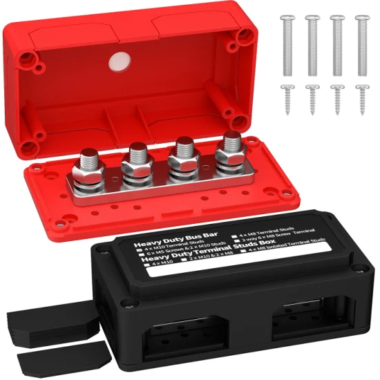 300-A-Sammelschienen-Hochleistungs-Stromverteilerblock-Sammelschienenkasten-Moduldesign mit 4X M8 (5/16 Zoll) Anschlussbolzen für Auto, Wohnmobil, Boot